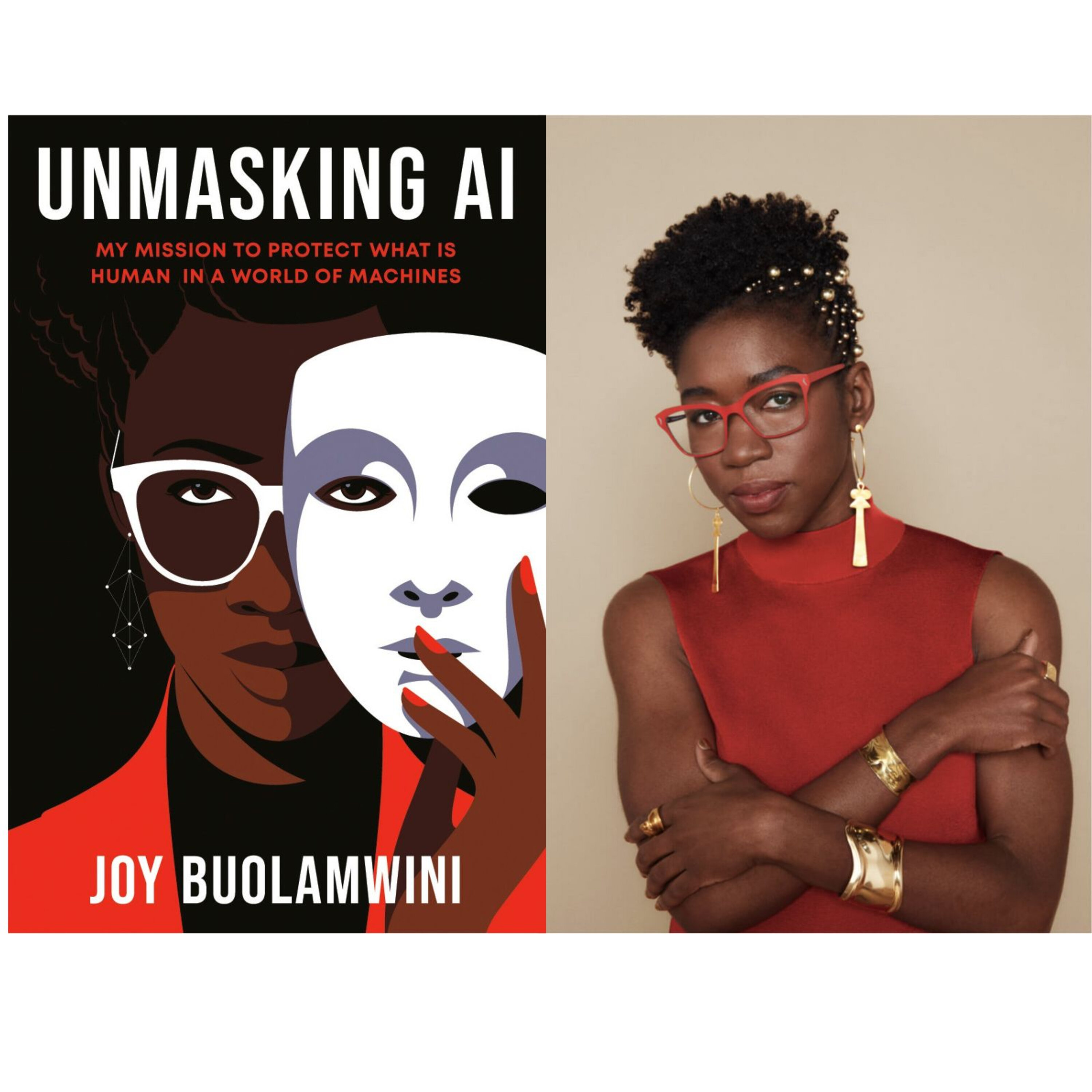 Dr. Joy Buolamwini questions technology in "Unmasking AI" episode artwork