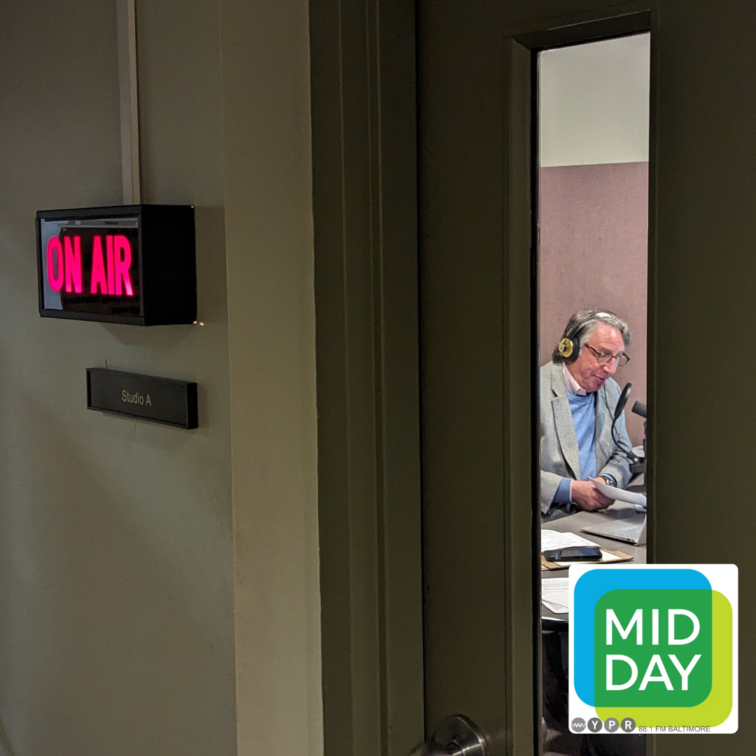 After a decade as host, Tom Hall is stepping down from 'Midday' and transitioning to new role at WYPR episode artwork