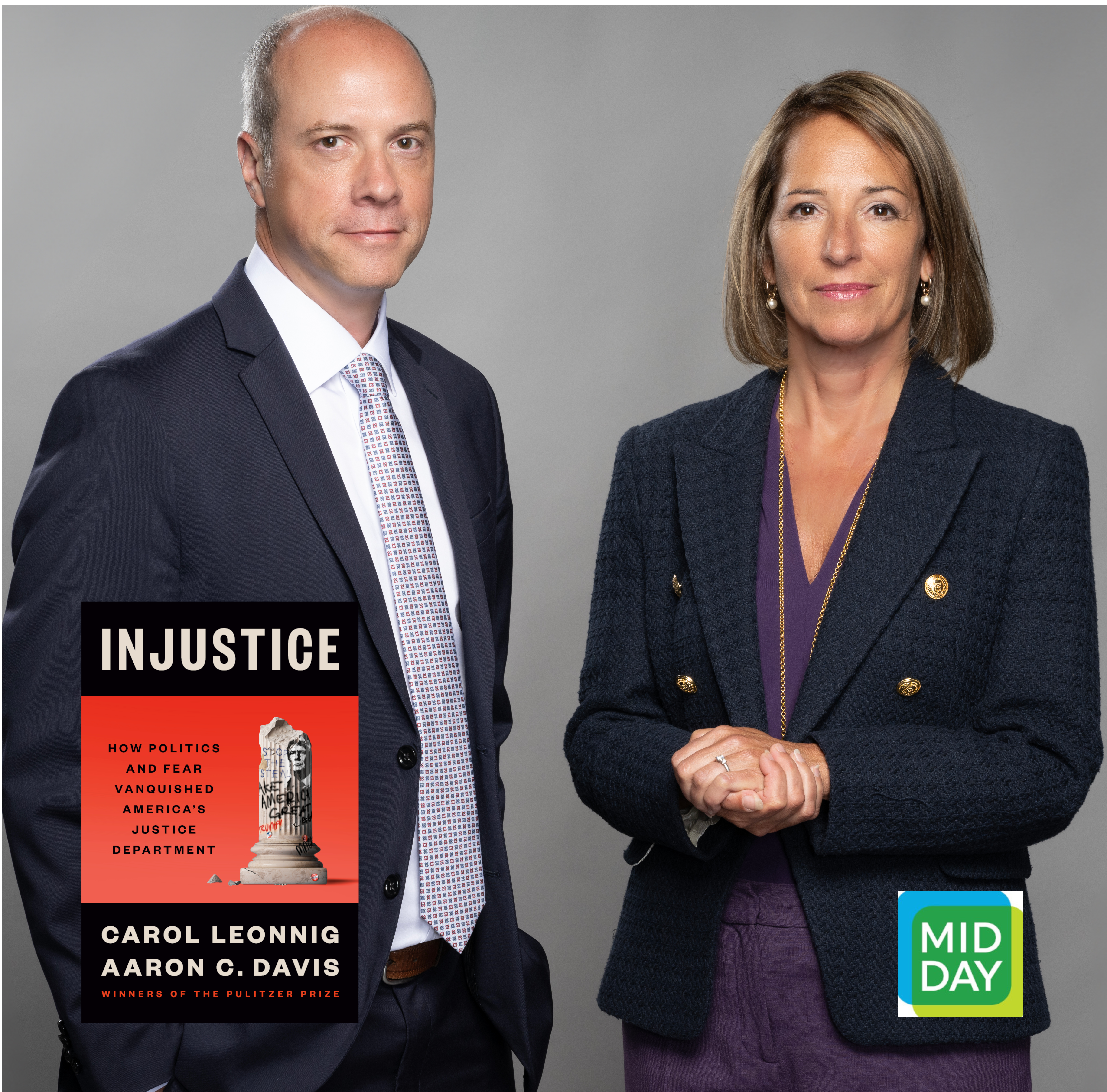 In 'Injustice,' authors Leonnig and Davis document Trump's political take-down of the US Justice Dept episode artwork